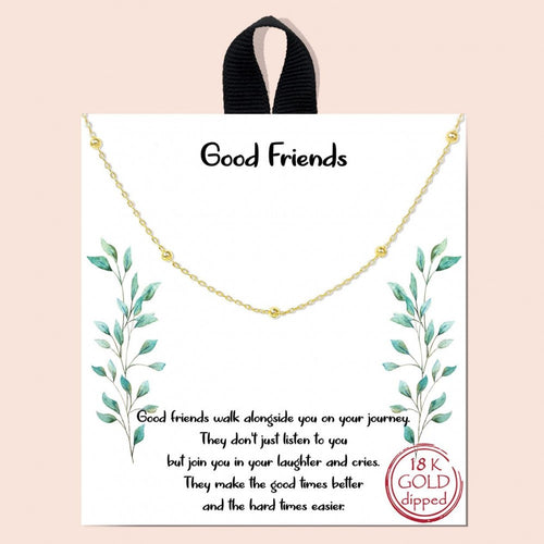 Good Friends Necklace Gold