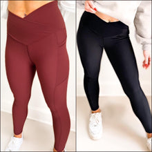 Load image into Gallery viewer, PREORDER Sculpt Crossover Ribbed Leggings Closes 1/28 *FLASH PRE PRICE thru 1/23*