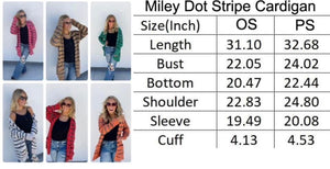 PREORDER Stripe Miley Dot Cardigan