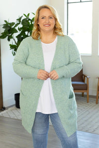 Madison Cozy Cardigan By Michelle Mae Sage/Blue (Large)