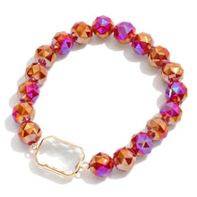 Load image into Gallery viewer, Beaded Stretch Accent Bracelet