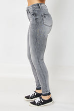 Load image into Gallery viewer, HW Tummy Control Release Hem Skinny GREY Judy Blue Jeans 88792