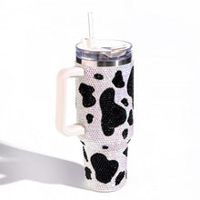 Load image into Gallery viewer, Rhinestone Cow Print 40oz Tumbler