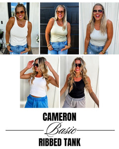 Cameron Basic Ribbed Tank by Blakeley (L/XL Black)