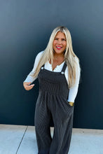 Load image into Gallery viewer, Karli Boho Ribbed Overalls By Blakeley
