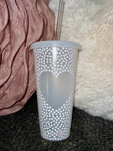Load image into Gallery viewer, Hearts Valentine Color Change Tumbler 24oz (Custom option)