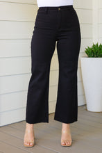 Load image into Gallery viewer, August High Rise Wide Leg Crop Jeans in Black