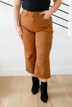 Load image into Gallery viewer, Briar High Rise Control Top Wide Leg Crop Jeans in Camel