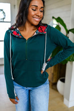 Load image into Gallery viewer, Audre Half Zip Detail Hoodie- Holiday