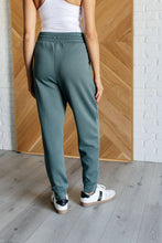 Load image into Gallery viewer, Center Seam Scuba Joggers in Ash Jade