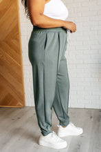 Load image into Gallery viewer, Center Seam Scuba Joggers in Ash Jade