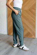 Load image into Gallery viewer, Center Seam Scuba Joggers in Ash Jade