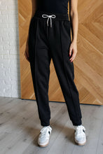 Load image into Gallery viewer, Center Seam Scuba Joggers in Black