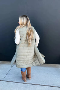 Kendall LONG Puffer Vest by Blakeley