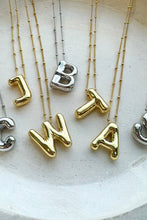 Load image into Gallery viewer, Preorder Bubble Letter Necklace CLOSES 11/19