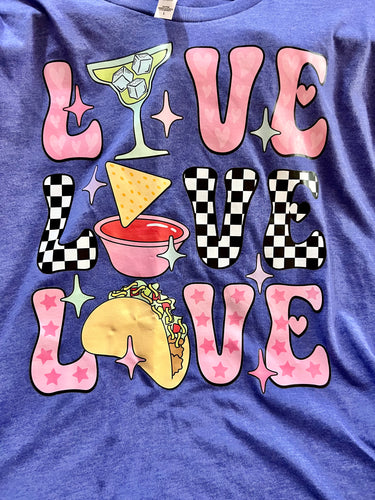 LOVE Tacos DTF Graphic T-shirts