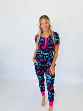 Load image into Gallery viewer, IN STOCK Halloween Pajama Jogger Set (Bat)