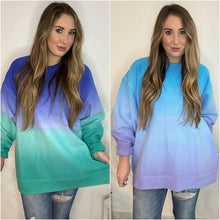 Load image into Gallery viewer, Preorder Ombre Essential Corded Crew Sweatshirt
