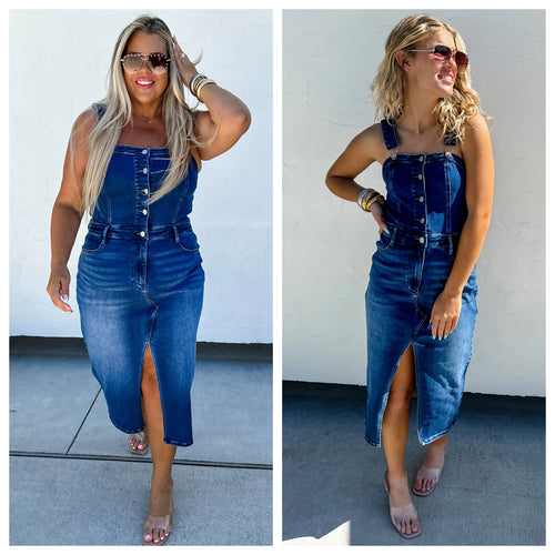 PREorder Frankie Denim Overall Dress by Blakeley Closes 4/10
