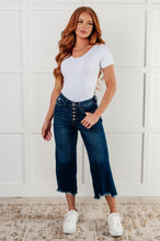 Load image into Gallery viewer, Janice High Rise Button Fly Wide Leg Crop Jeans