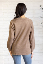 Load image into Gallery viewer, Keeping it Real Brushed Melange Hacci Long Sleeve Tee in Mocha