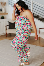 Load image into Gallery viewer, Life of the Party Floral Jumpsuit in Green