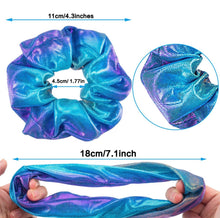 Load image into Gallery viewer, Metallic shiny hair scrunchie