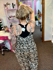 The Ultimate Baggy Romper W/Pockets (Leopard)