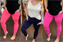 Load image into Gallery viewer, Pleated Waist Jogger Pocket Leggings (Color Options)