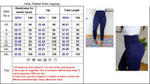 Load image into Gallery viewer, Pleated Waist Jogger Pocket Leggings Blk