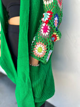 Load image into Gallery viewer, Blakeley Boho Crochet Sleeve Cardigan ORANGE