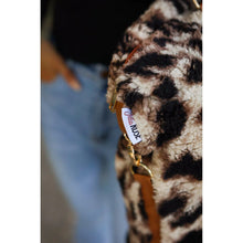 Load image into Gallery viewer, Leopard Sherpa Weekender Bag