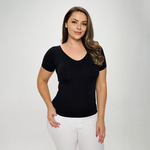 Reversible Seamless Short Sleeve Top Regular (only blackOS left)