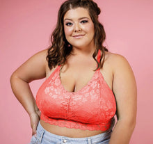 Load image into Gallery viewer, Juliette Deluxe Bralette (Deep Coral)