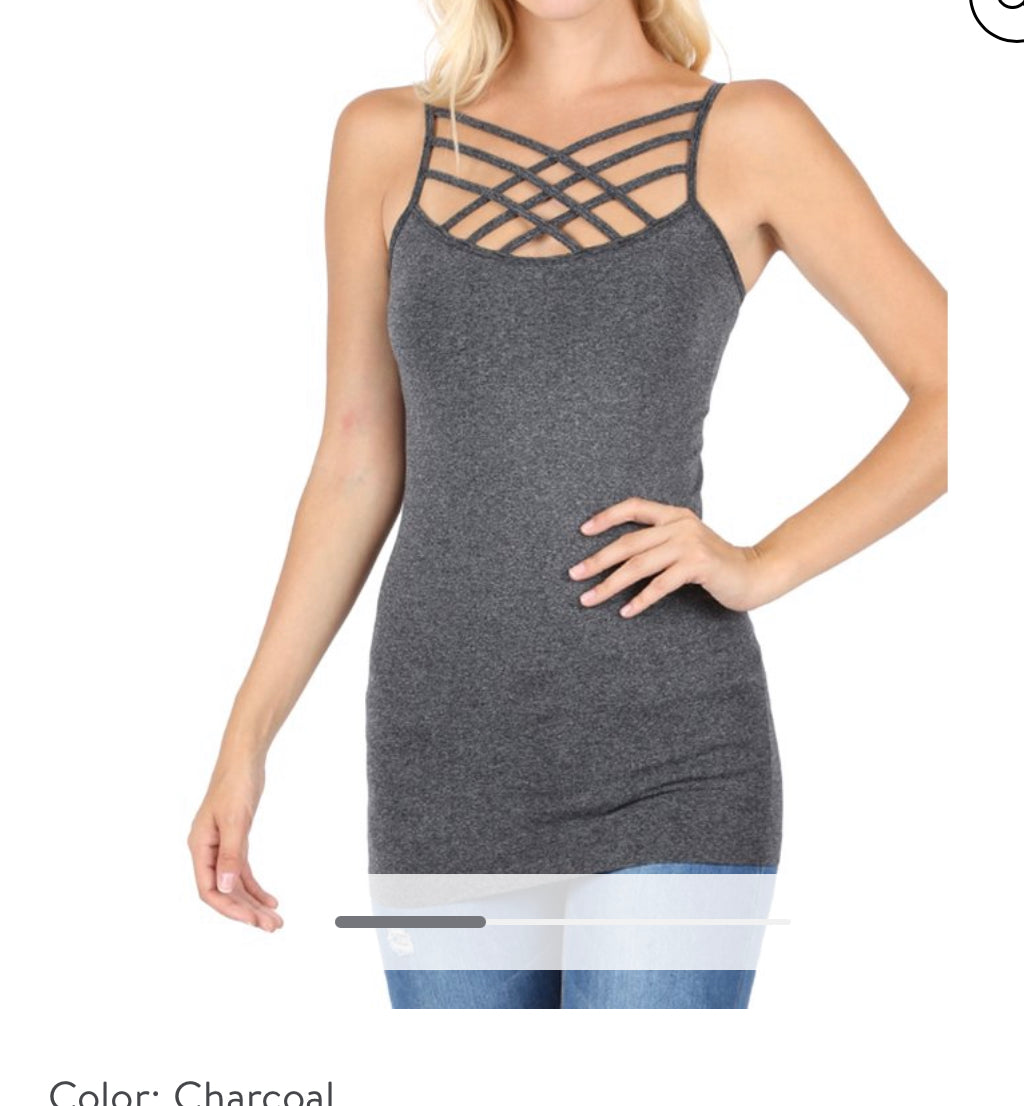 Criss-Cross Cami Tank (Options)