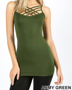 Criss-Cross Cami Tank (Options)